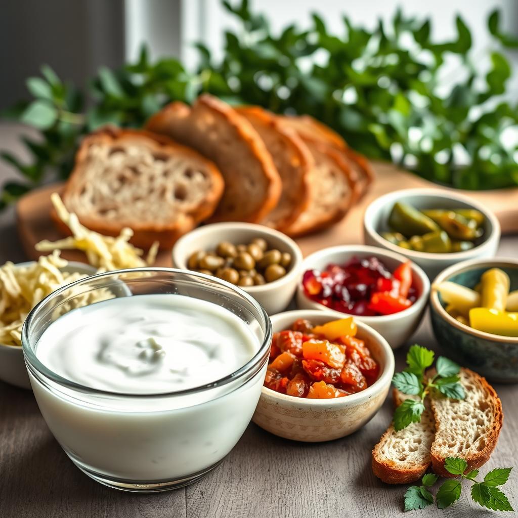 Probiotic yogurt and fermented foods