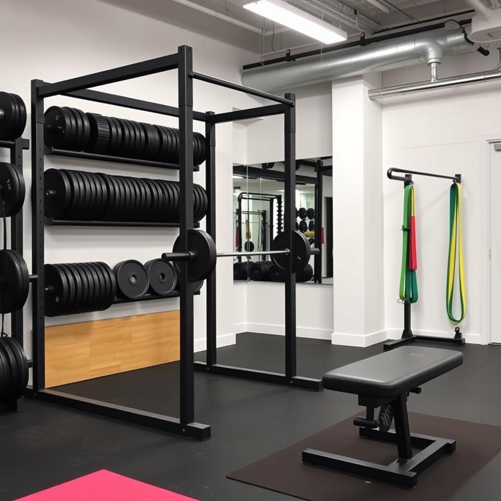 Squatting Safety Equipment Setup